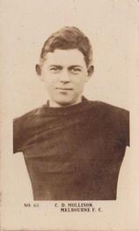 1923 Magpie Portraits of Our Leading Footballers #63 Derek Mollison Front
